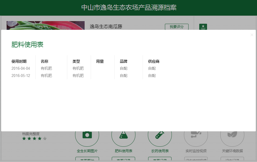 中山逸島行業級農業標準示范區利用農產品溯源利器,建立自己的信譽品牌