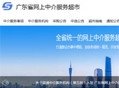 廣東省網上中介服務超市網站建設